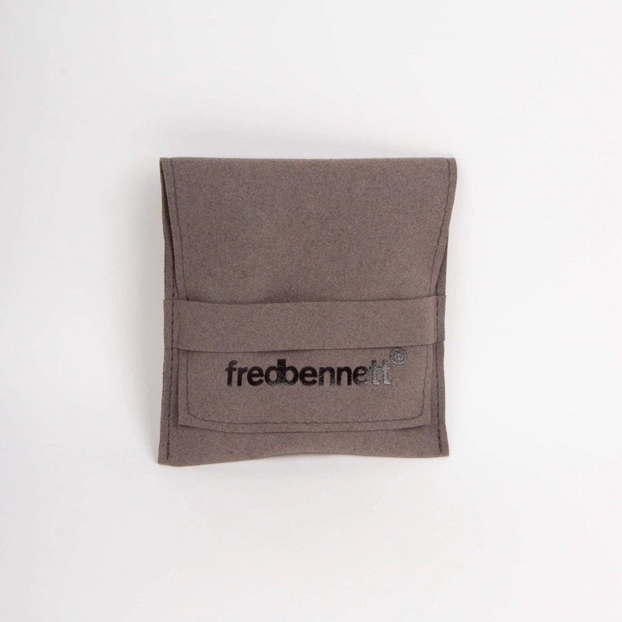 Fred Bennett Stainless Steel and Black PVD Huggie Hoop Earrings E6570B