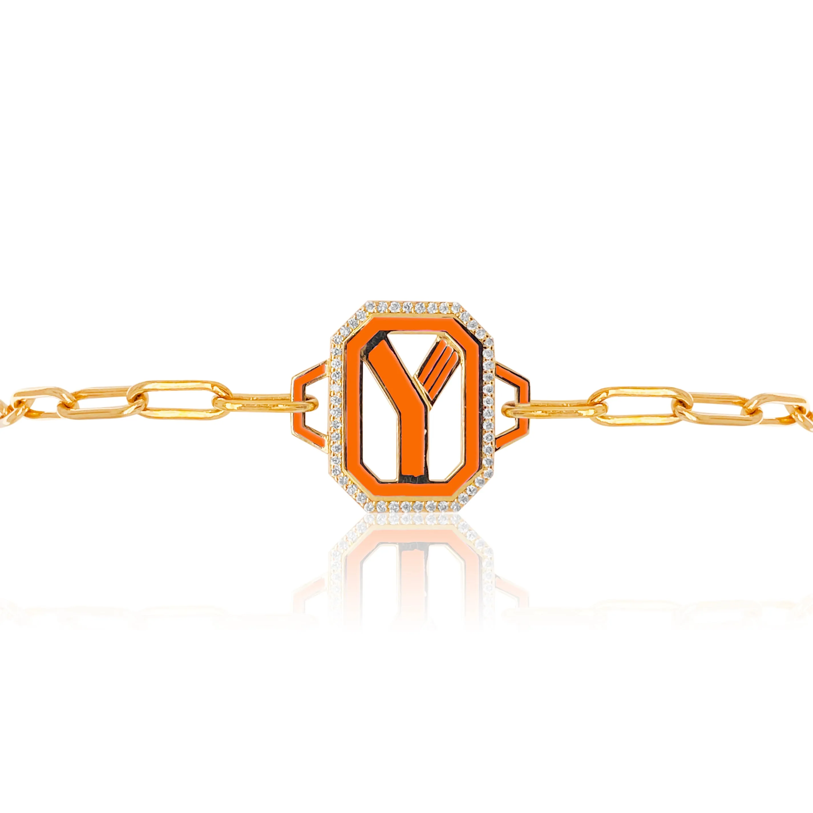 Gatsby Initial Bracelet - Fifteen Colors