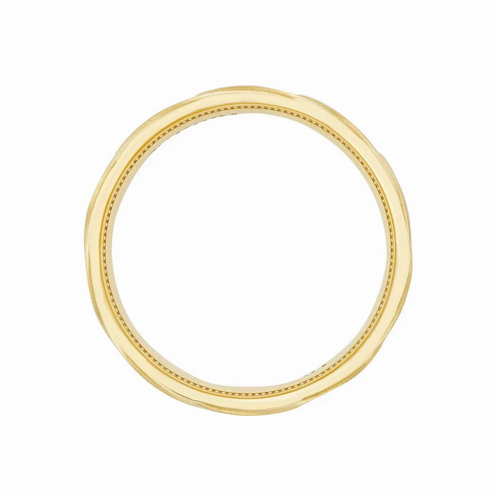 Geometric Crescent Satin Finish Band