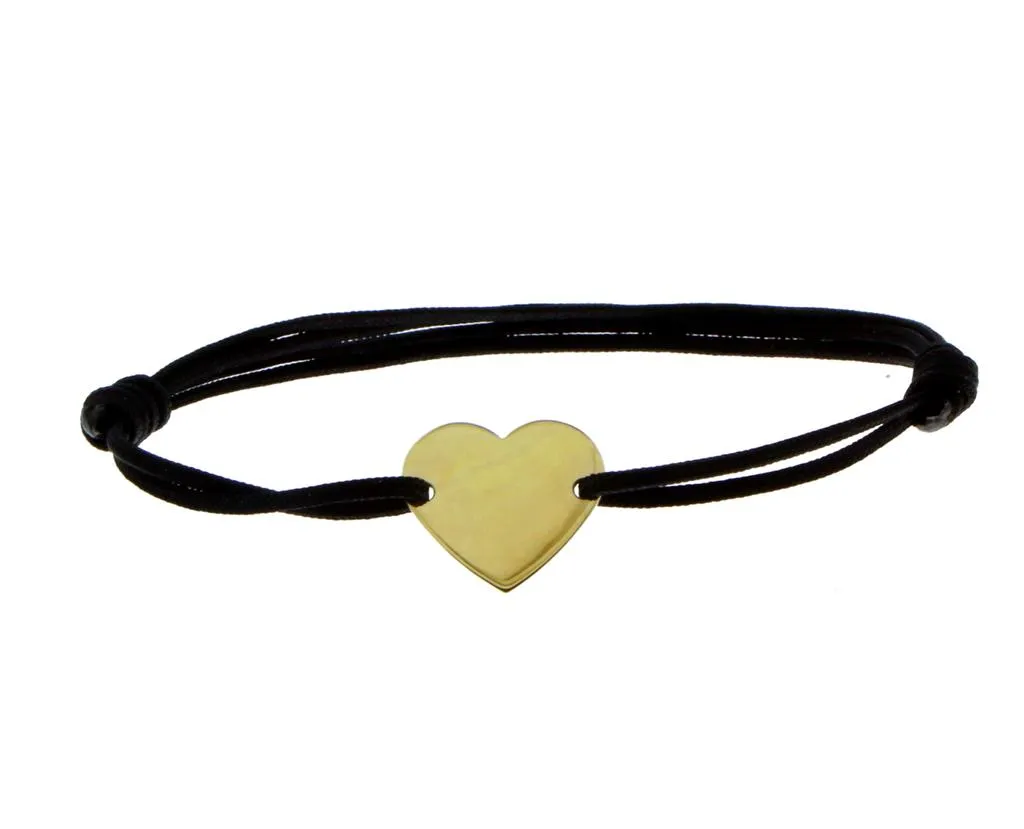 Gold rope bracelet