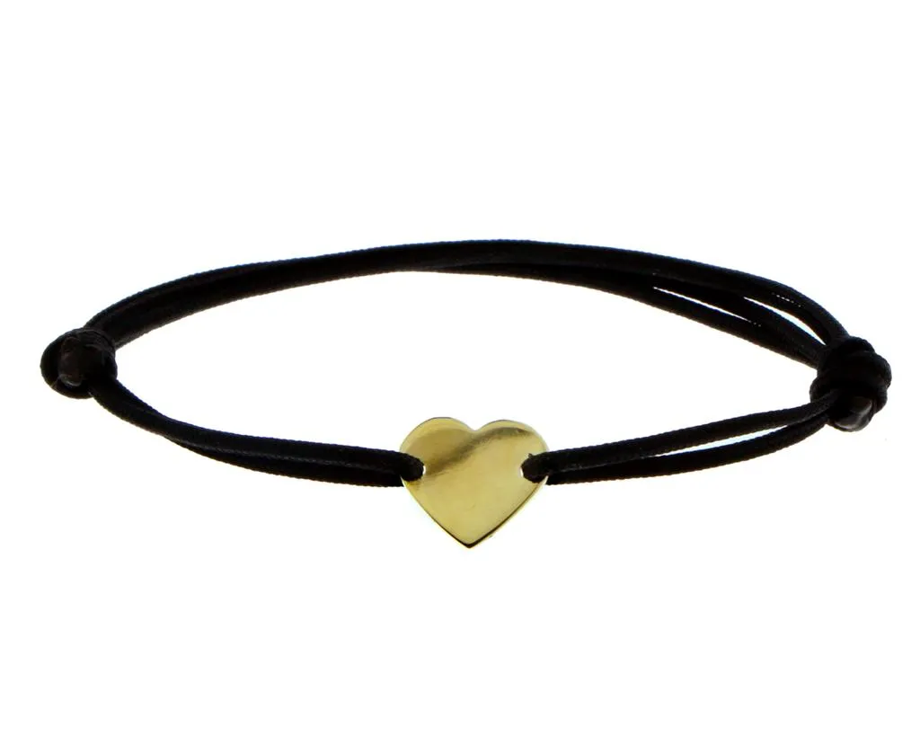 Gold rope bracelet