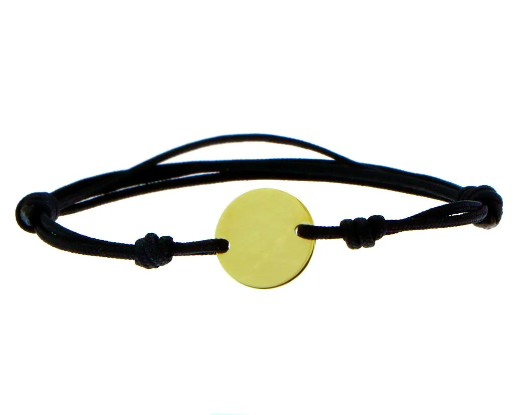 Gold rope bracelet