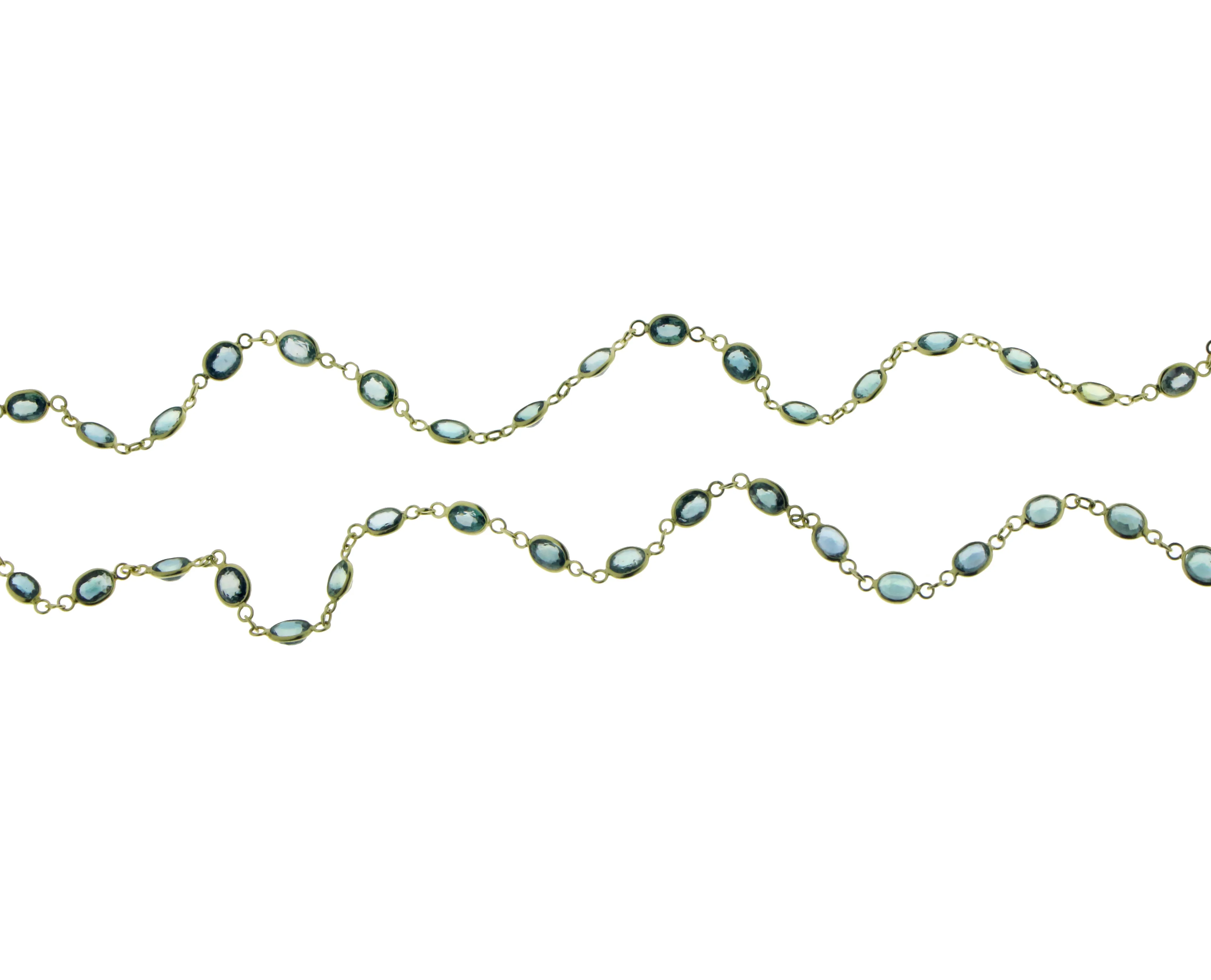 Green sapphire necklace