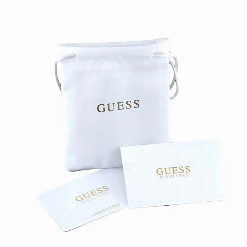 Guess Amore Crystal Heart Stud Earrings UBE05058RH