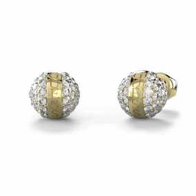 Guess Crystal Bead Ball Stud Earrings JUBE04459JWYGT