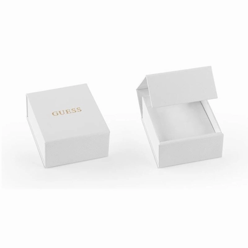 Guess G Logo Crystal Set Hoop Earrings JUBE03299JWRH