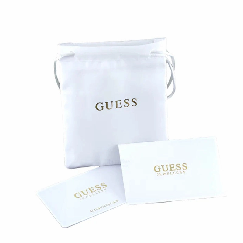 Guess Gold Tone Crystal Stud Earrings UBE02158YG