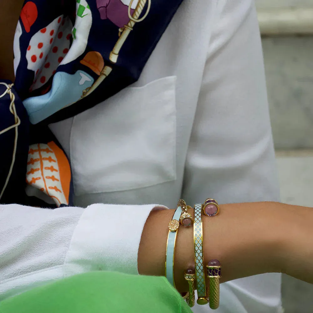 Halcyon Days Salamander Gold Torque Bangle