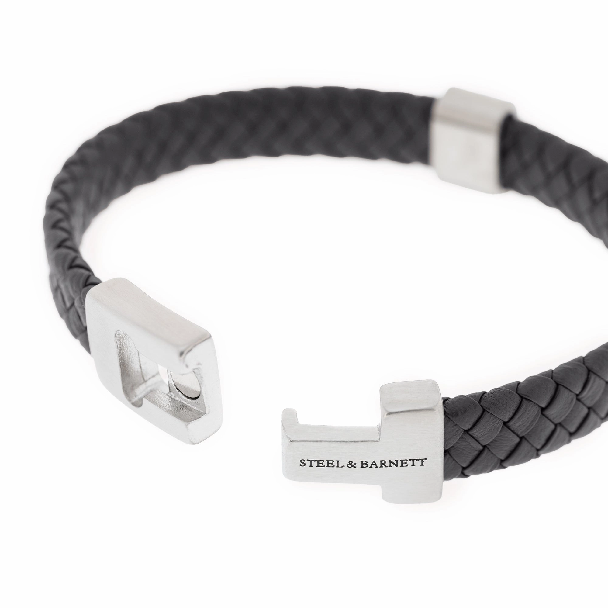 Harrison Nappa Leather Bracelet Black LBH/001S