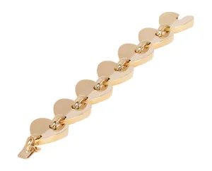 Heart link bracelet