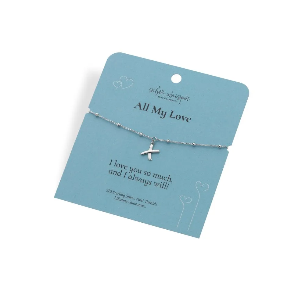 Hot Diamonds Silver Whisper Sterling Silver All My Love Bracelet SWB010