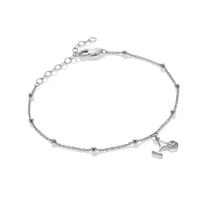 Hot Diamonds Silver Whisper Sterling Silver Birthday Celebrations Bracelet SWB004