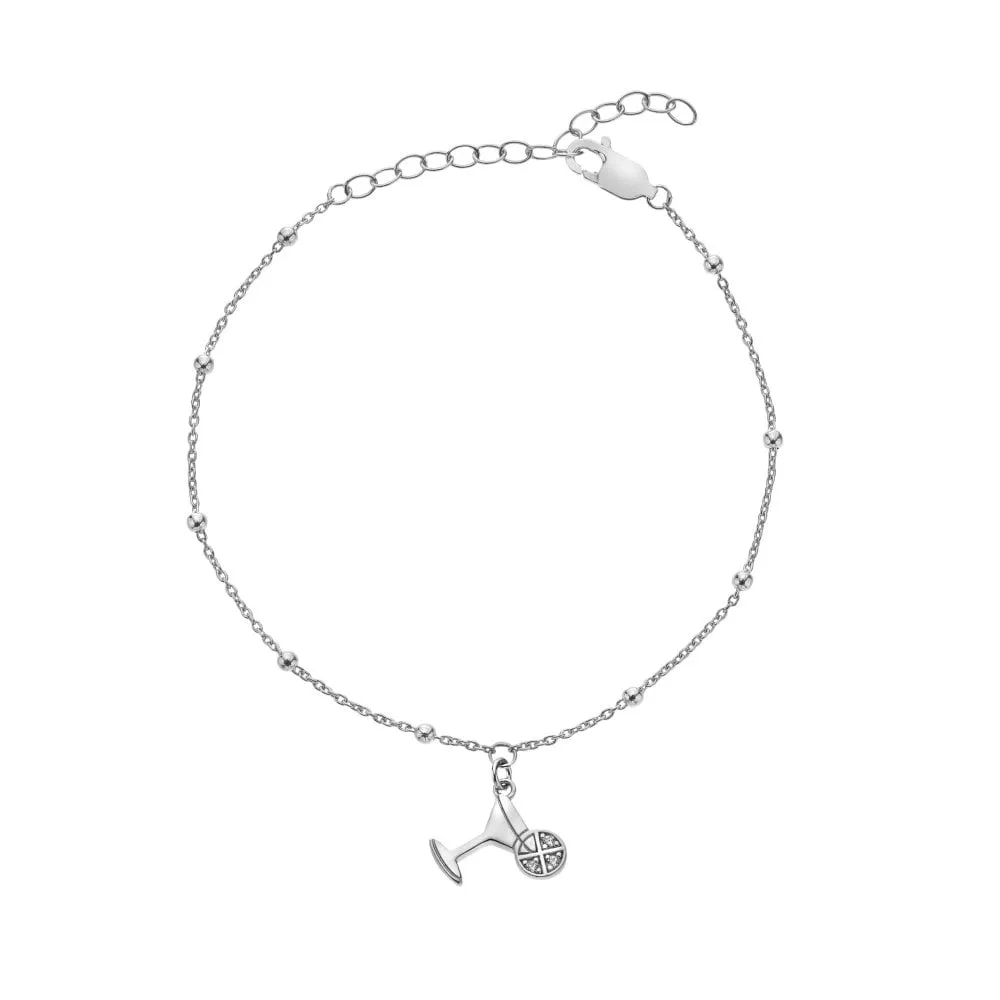 Hot Diamonds Silver Whisper Sterling Silver Birthday Celebrations Bracelet SWB004