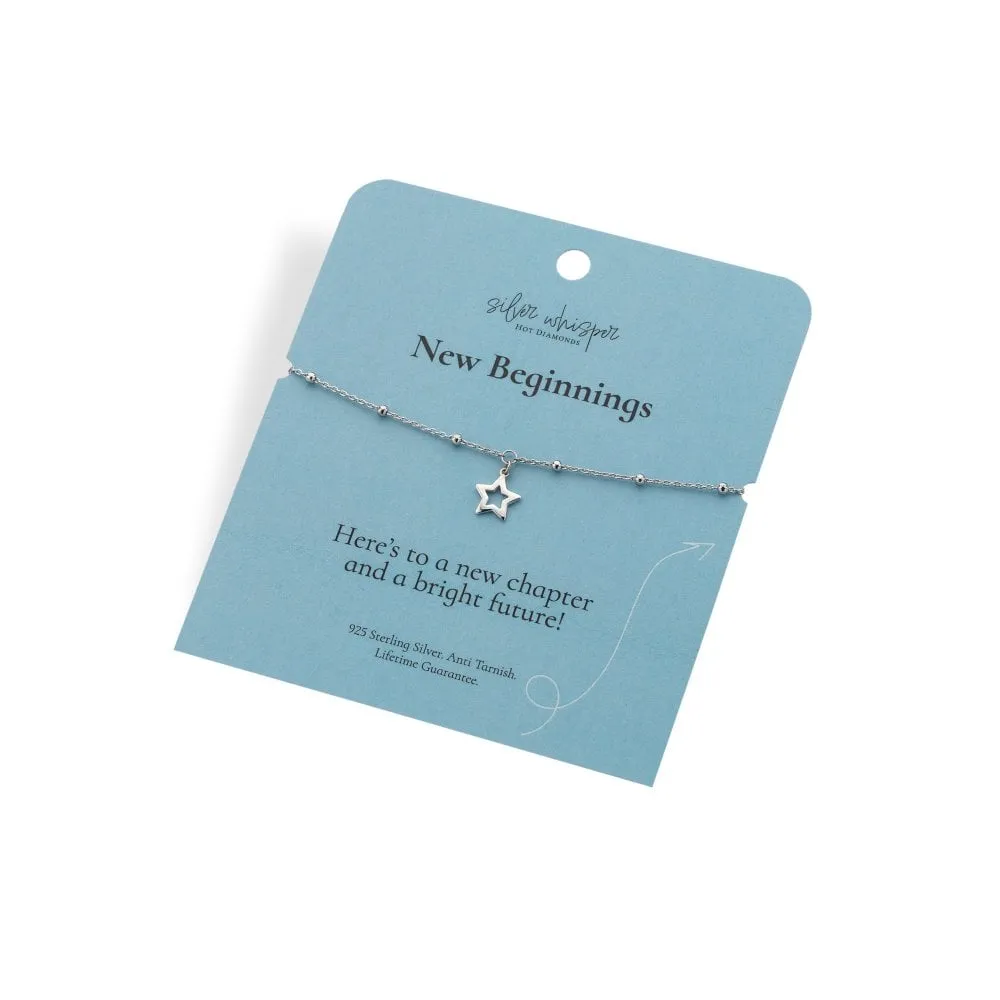 Hot Diamonds Silver Whisper Sterling Silver New Beginnings Bracelet SWB016