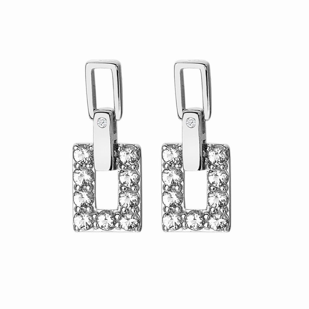 Hot Diamonds Echo White Topaz Drop Earrings DE716