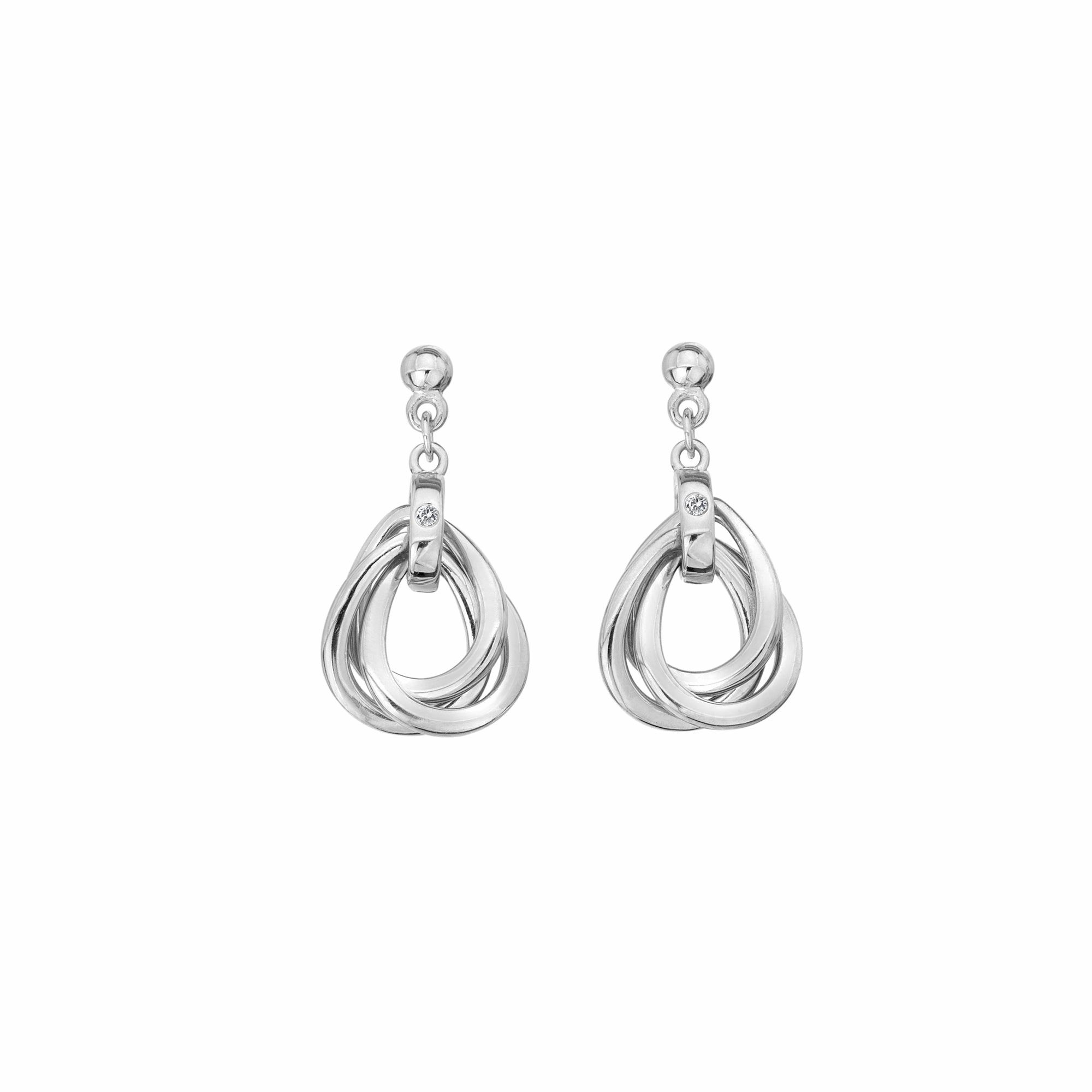 Hot Diamonds Trio Teardrop Earrings DE644