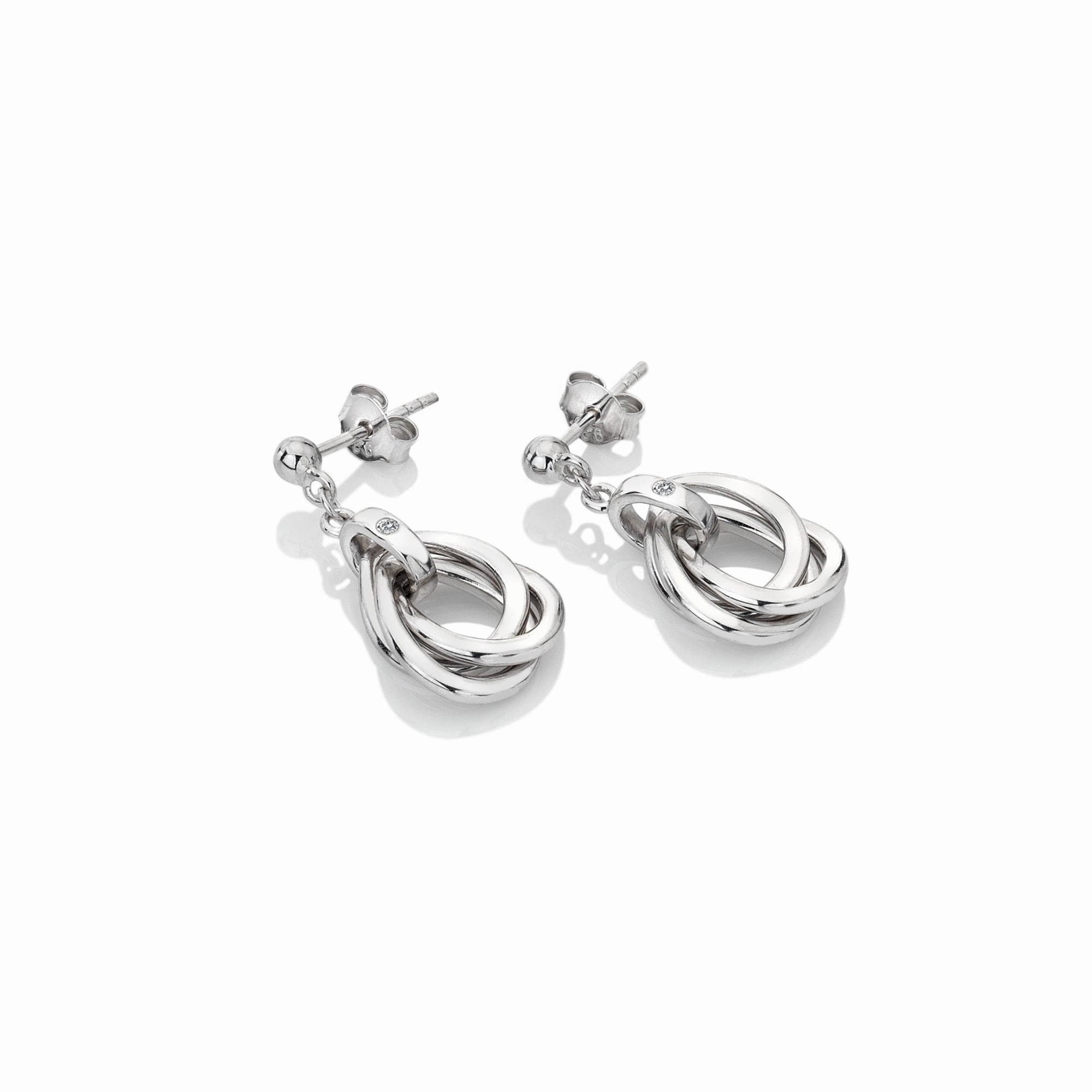 Hot Diamonds Trio Teardrop Earrings DE644