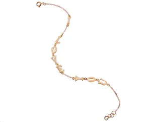 I LOVE YOU chain bracelet