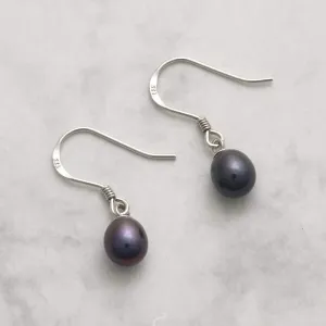 Jersey Pearl Peacock Freshwater Pearl Hook Earrings 934121