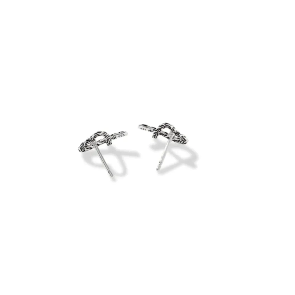 John Hardy Manah Heart Stud Earrings