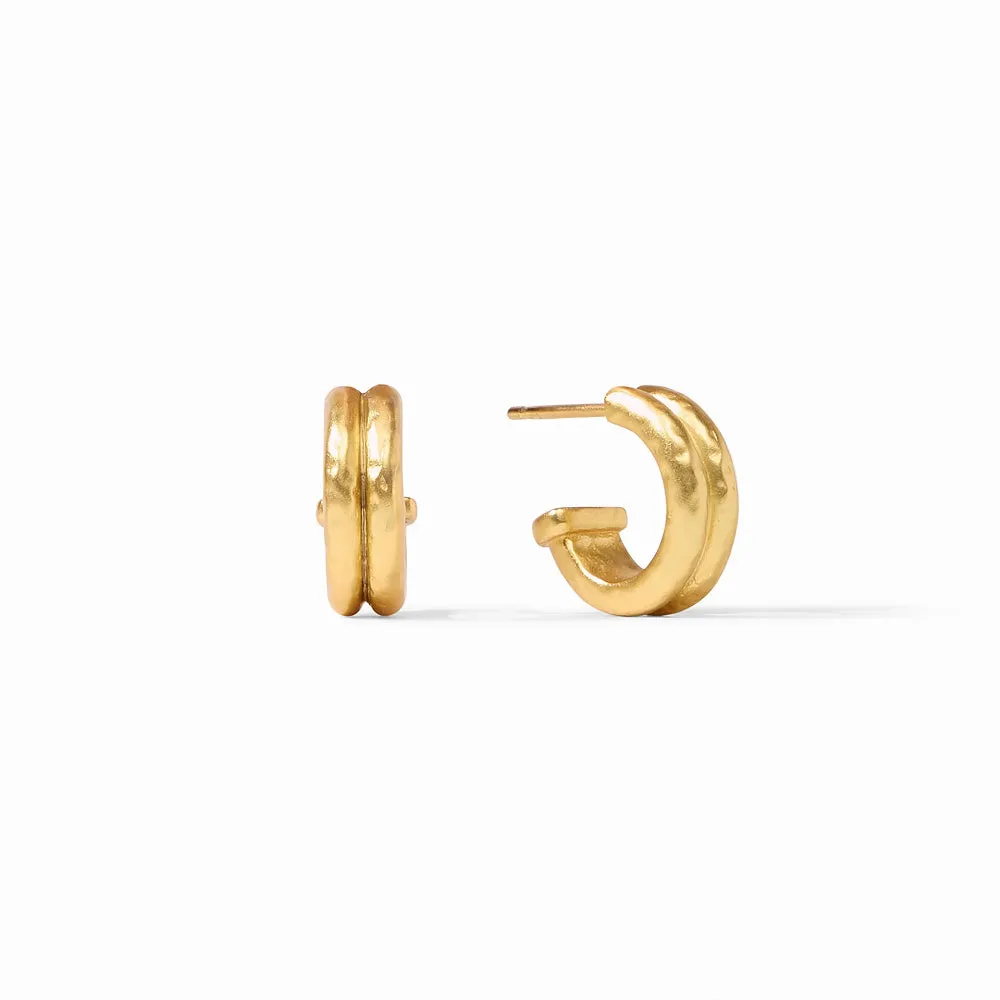 Julie Vos Astor Pearl Hoop & Charm Earrings