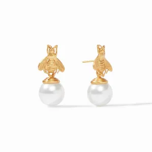 Julie Vos Bee Pearl Drop Earrings