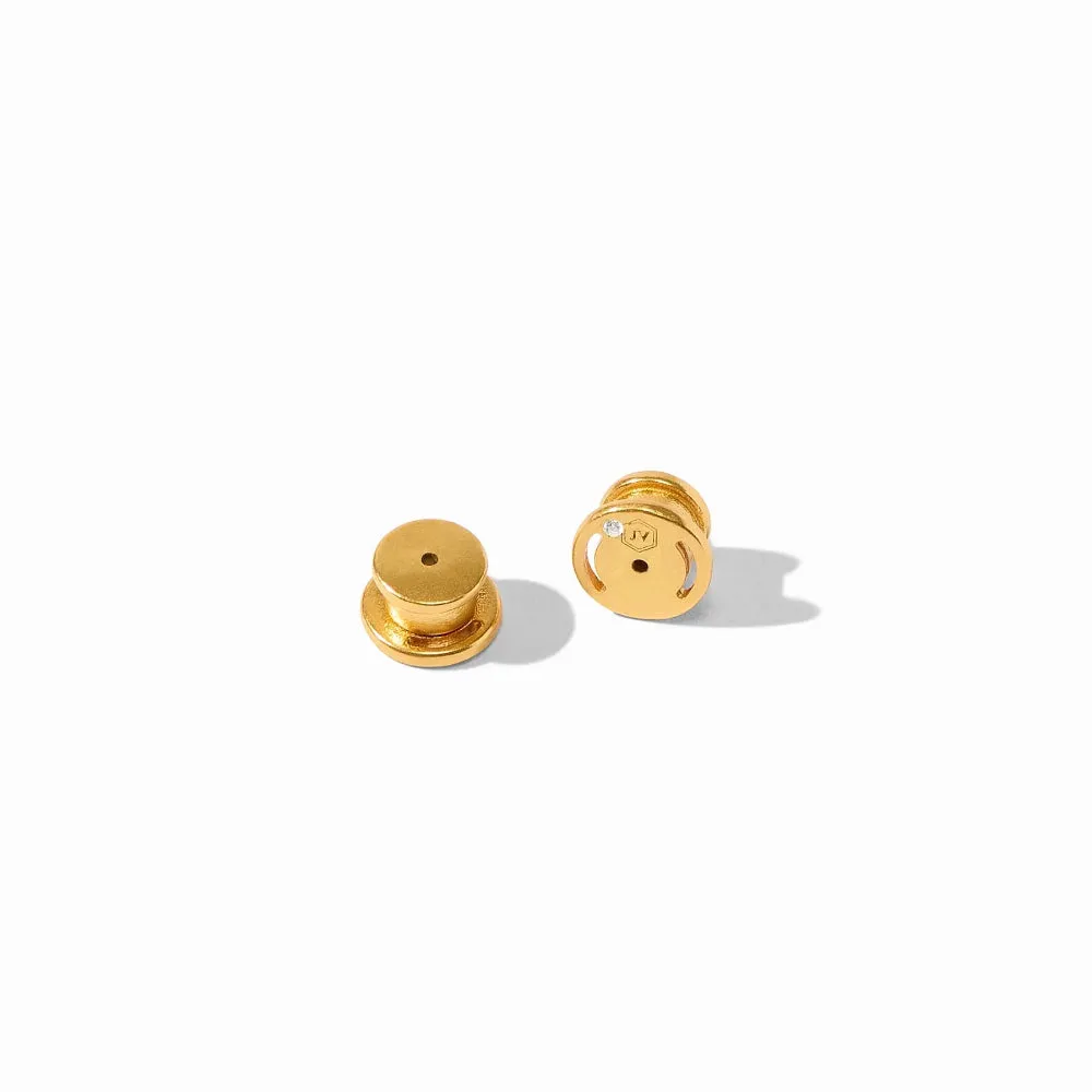 Julie Vos Birthstone Teardrop Stud -  April CZ
