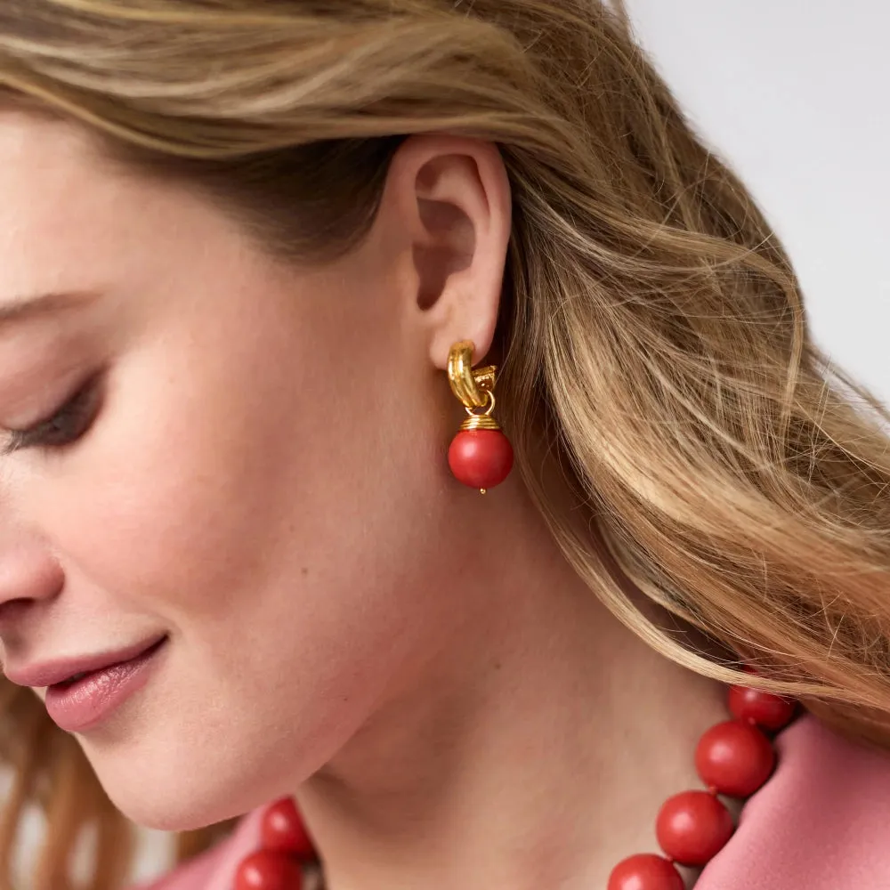Julie Vos BonBon Hoop & Charm Earrings
