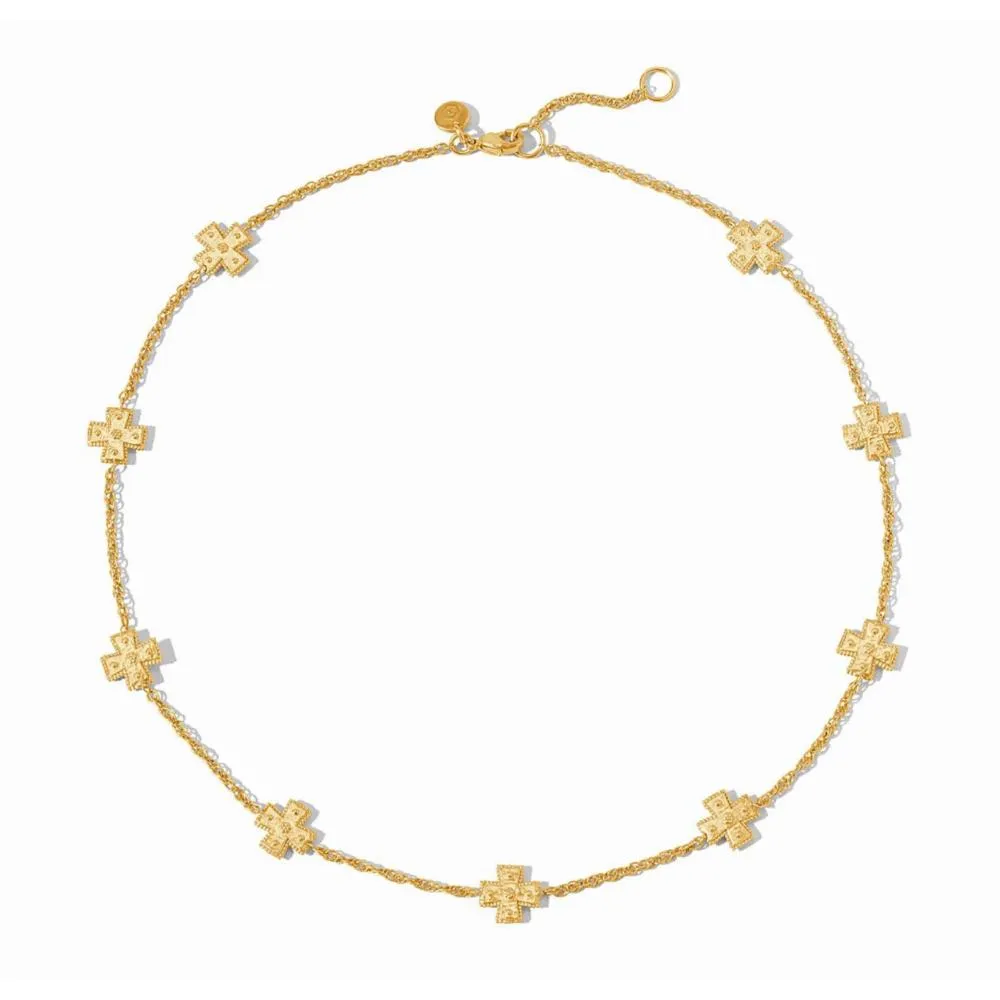 Julie Vos Canterbury Delicate Station Necklace
