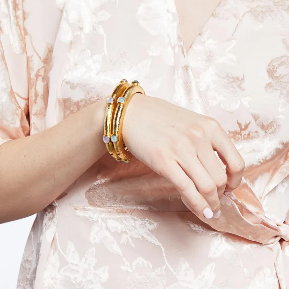 Julie Vos Catalina Hinge Bangle - Gemstones