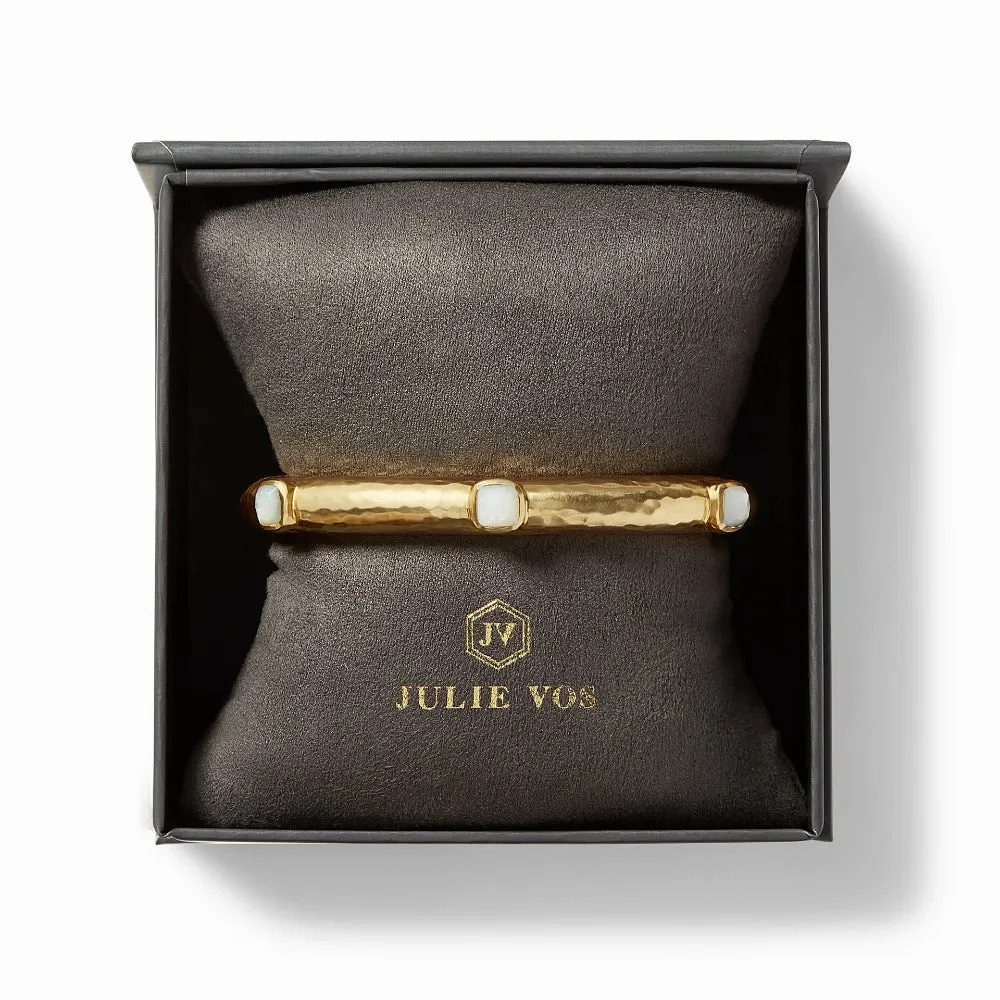 Julie Vos Catalina Hinge Bangle - Gemstones