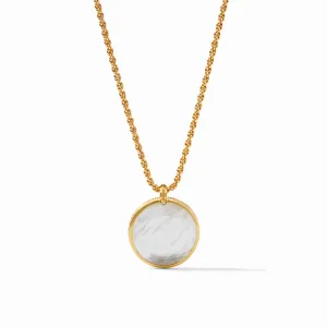 Julie Vos Coin Statement Pendant Mother of Pearl