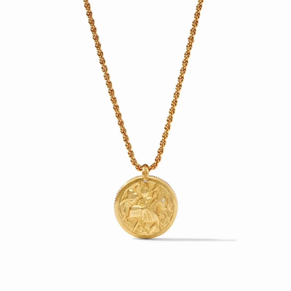 Julie Vos Coin Statement Pendant Mother of Pearl