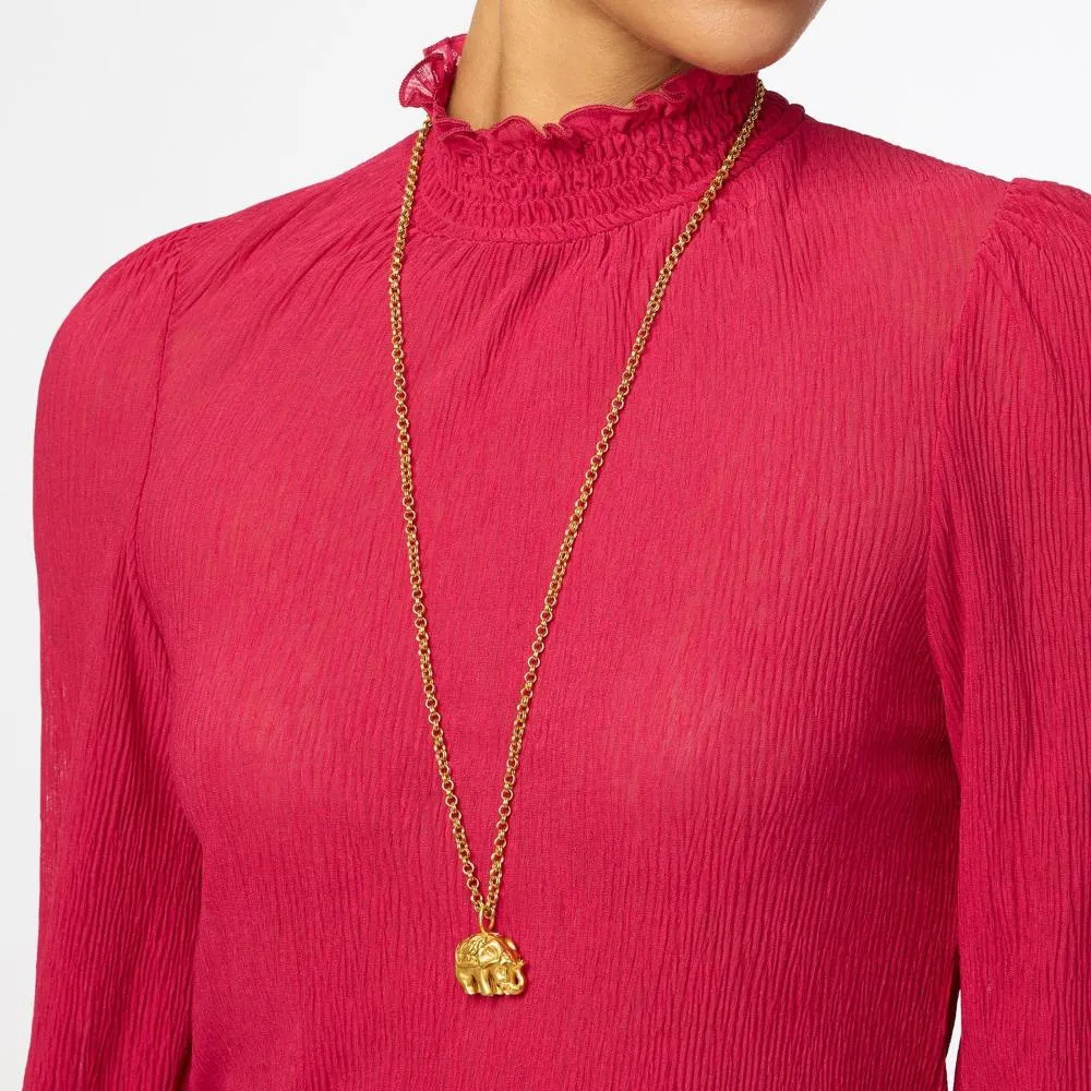 Julie Vos Elephant Pendant Necklace