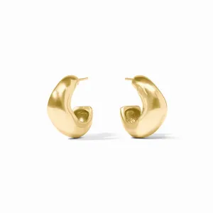 Julie Vos Gold Wave Hoop Earring