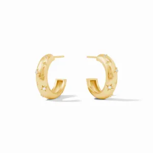 Julie Vos Luna Stone Hoop - Cubic Zirconia