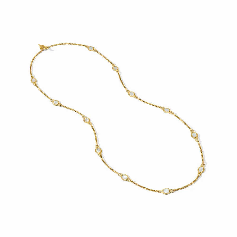 Julie Vos Saratoga Stone Station Necklace
