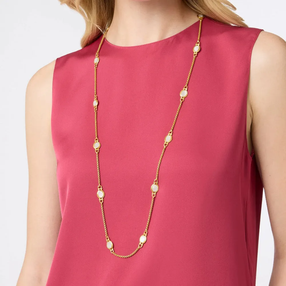 Julie Vos Saratoga Stone Station Necklace