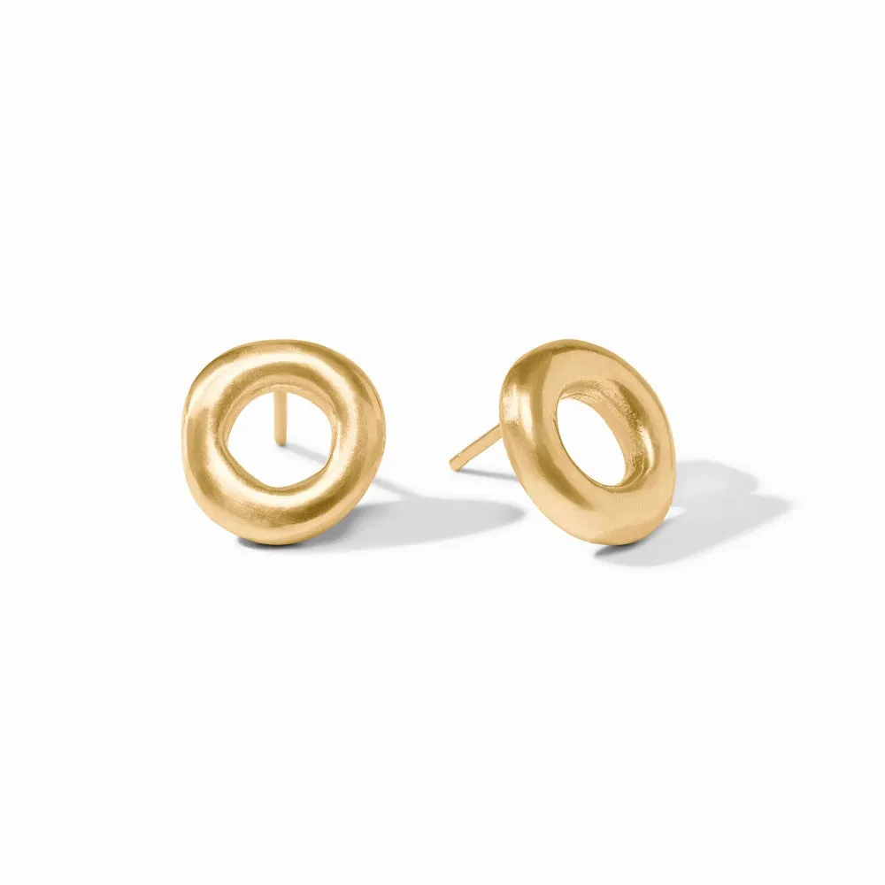 Julie Vos Wave Circle Stud