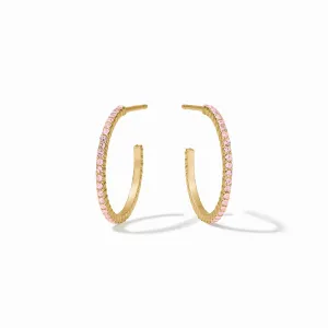 Julie Vos Windsor Hoop - Pink Champagne