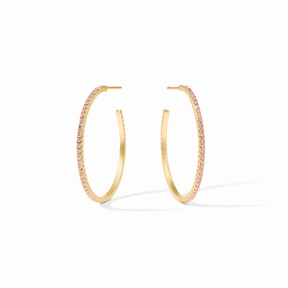 Julie Vos Windsor Hoop - Pink Champagne