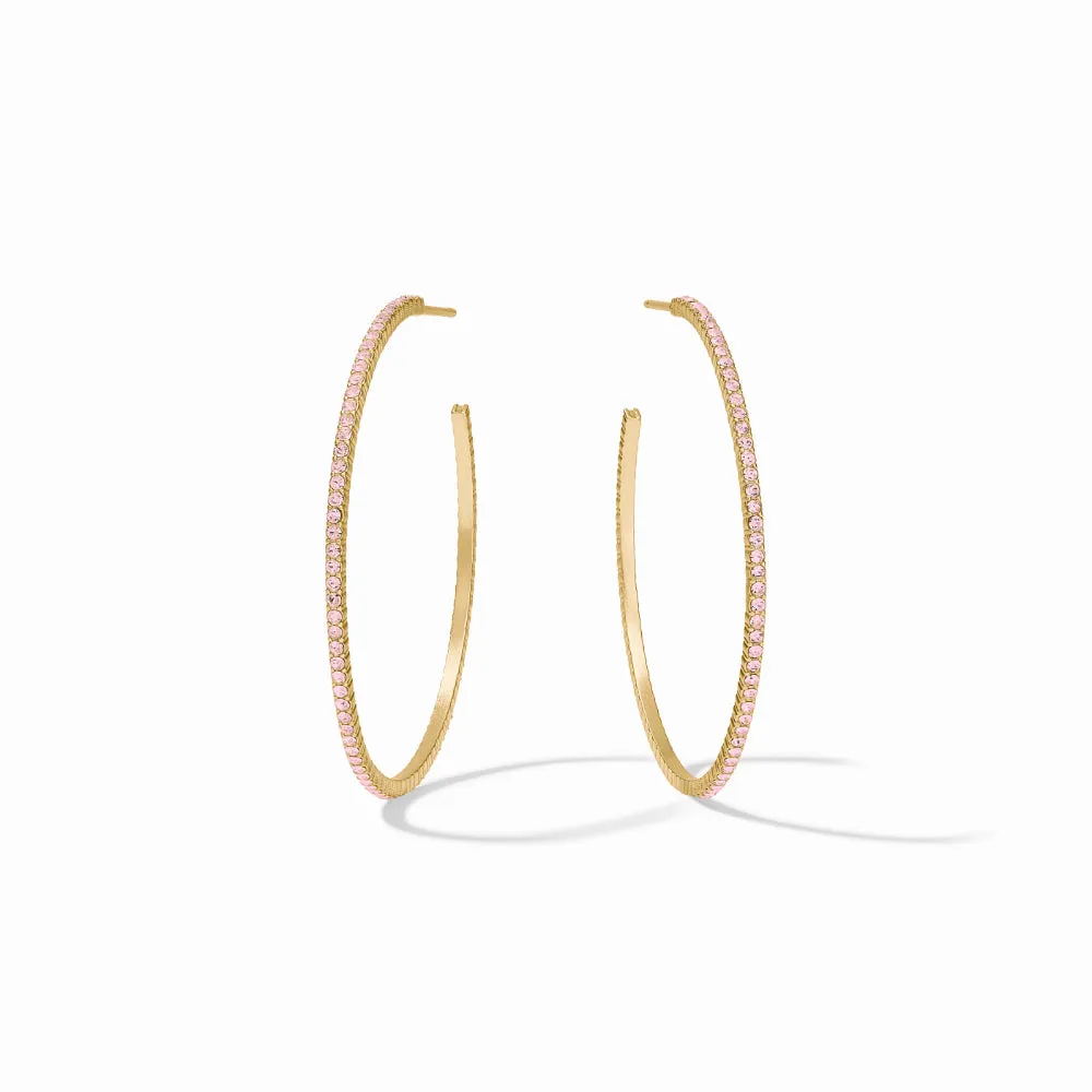 Julie Vos Windsor Hoop - Pink Champagne