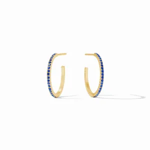 Julie Vos Windsor Hoop - Sapphire Blue