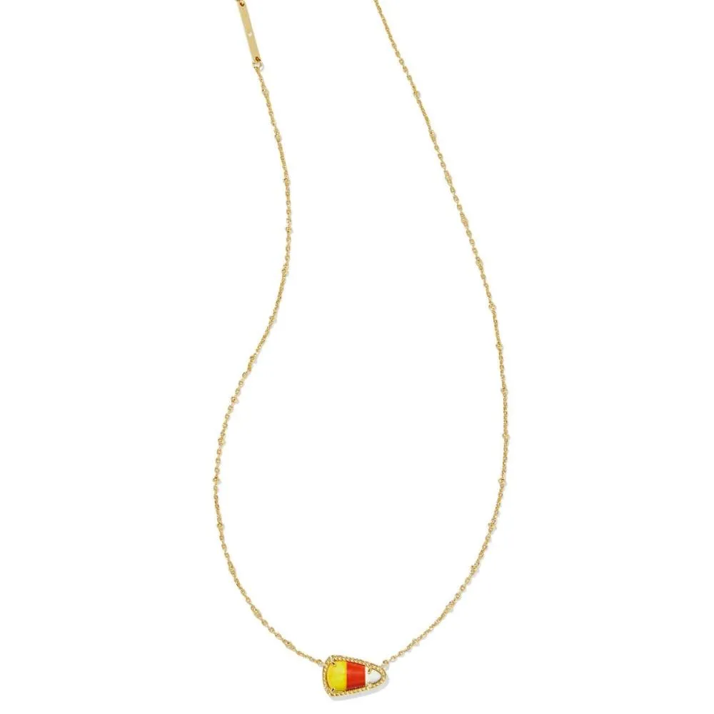Kendra Scott Candy Corn Gold Short Pendant Necklace