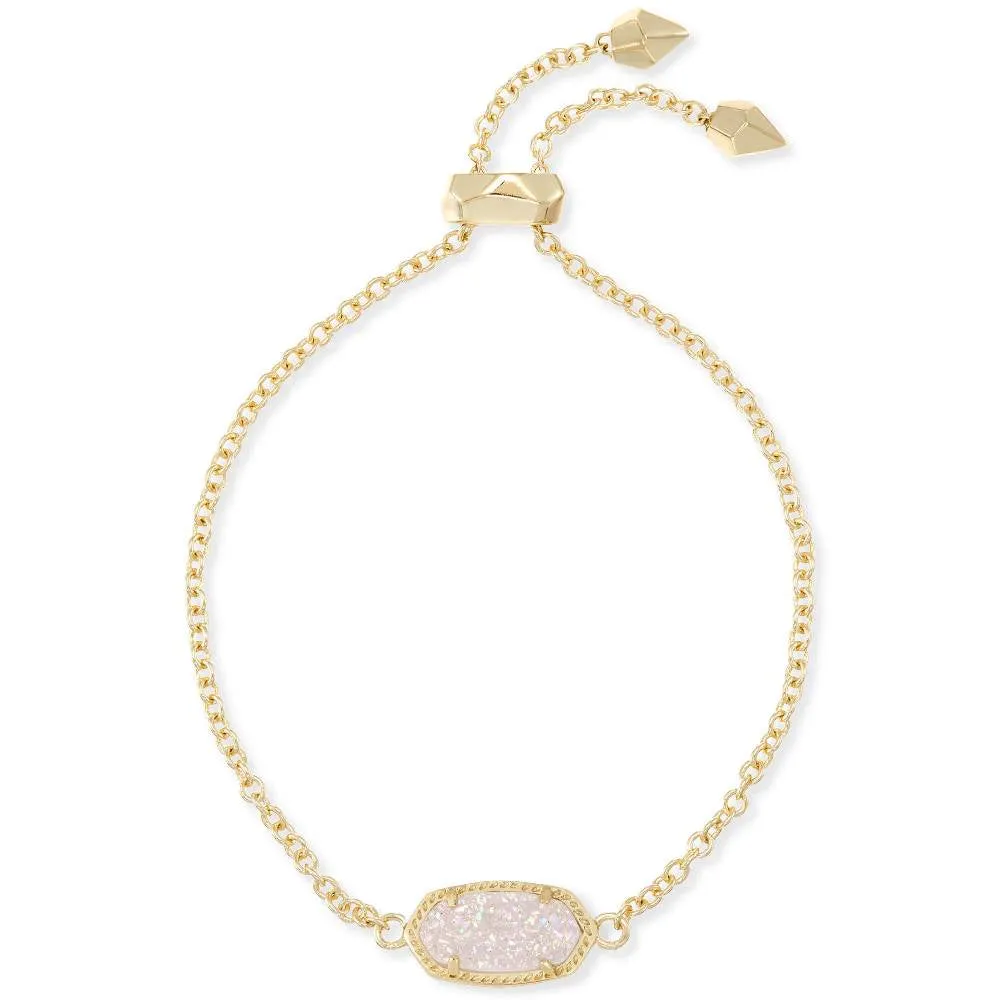 Kendra Scott Elaina Adjustable Chain Bracelet in Iridescent Drusy