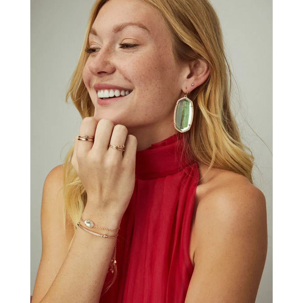 Kendra Scott Elaina Adjustable Chain Bracelet in Light Blue Illusion
