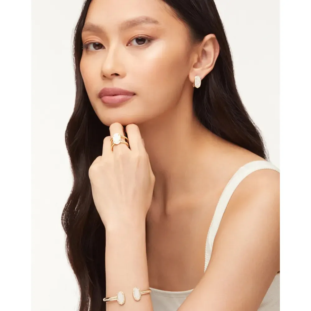 Kendra Scott Elton Cuff Bracelet in Iridescent Drusy