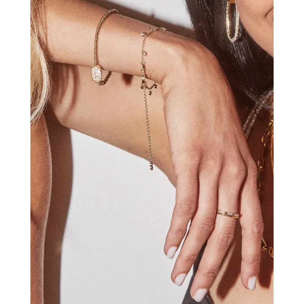 Kendra Scott Grayson Stretch Bracelet in White Crystal