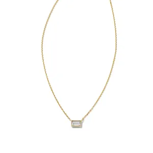 Kendra Scott Isabella 14k Gold Pendant Necklace in .18ct White Diamond
