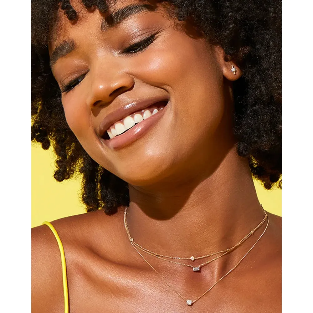 Kendra Scott Isabella 14k Gold Pendant Necklace in .18ct White Diamond